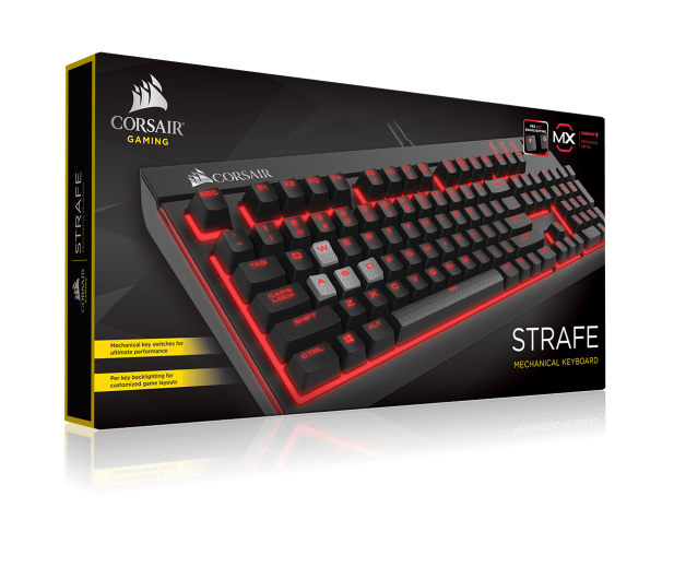 Corsair STRAFE (Cherry MX Red, Red LED) - 321220 - zdjęcie 2